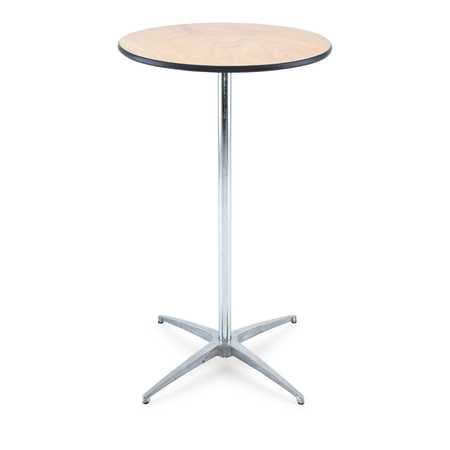 Atlas Commercial Products Cocktail Table, 24" Round 30" and 42" Poles CT524R